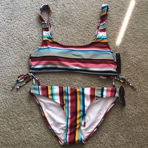 Striped bikini